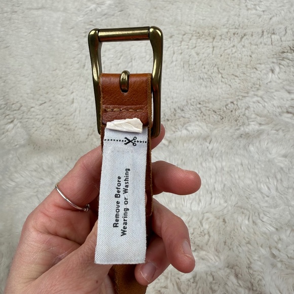 J. Crew Genuine Italian Leather Made in USA Women's Brown Belt - Picture 3 of 6